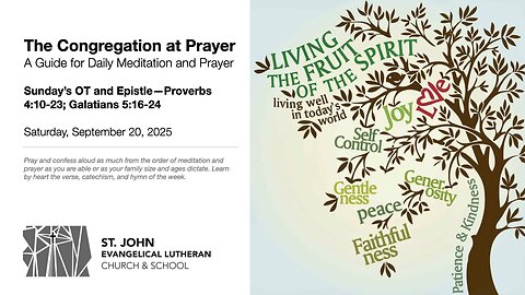 Sunday’s OT and Epistle—Proverbs 4:10-23; Galatians 5:16-24