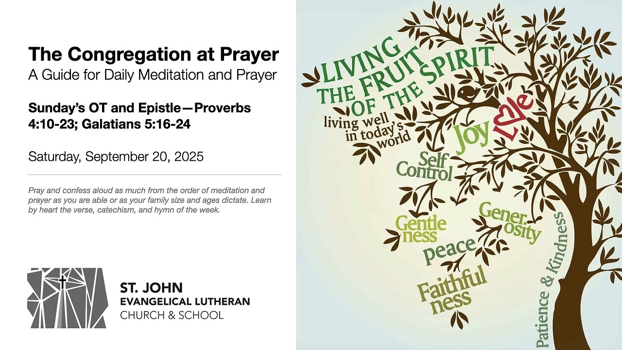 Sunday’s OT and Epistle—Proverbs 4:10-23; Galatians 5:16-24