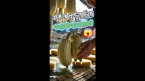 শুকনা ধুন্দুল দিয়ে কী তৈরি হয় জানেন? #Dhundul #facts #foryou