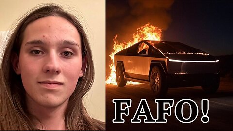 TRANSGENDER FIREBOMBS Tesla Cybertrucks! He JUST FOUND OUT!
