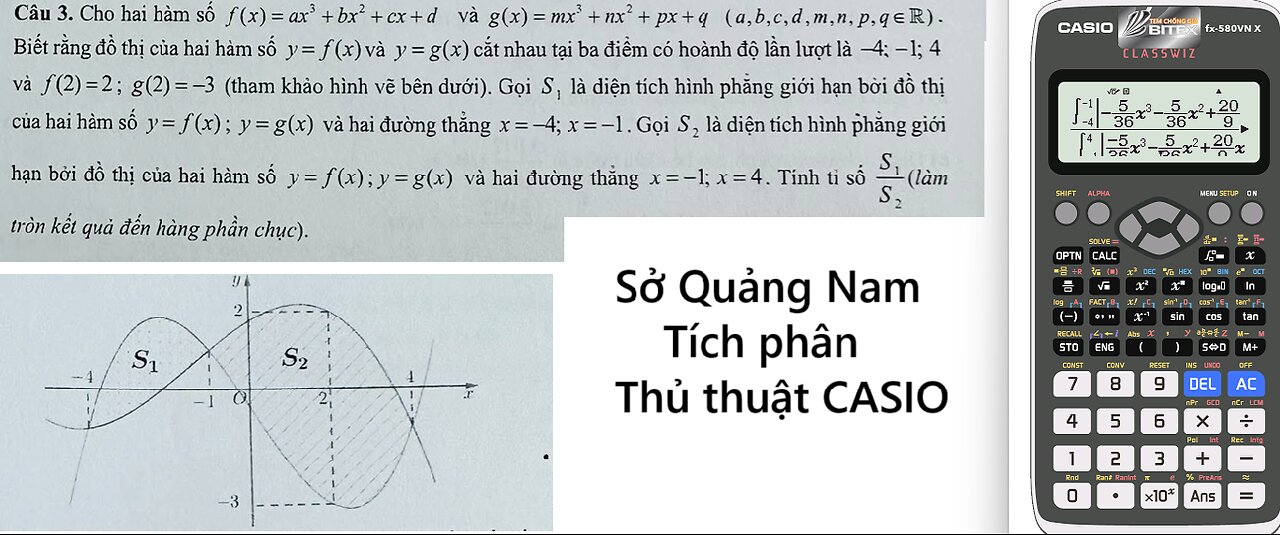 Sở Quảng Nam: Cho hai hàm số f(x)=ax^3 +bx^2+cx+d và g(x)=mx^3+nx^2 + px+q (a,b,c,d,m,n,p,q