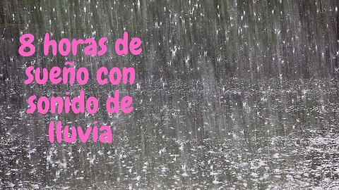 Sonidos de Lluvia para Dormir | Pantalla Oscura | 8 Horas de Relajación Profunda