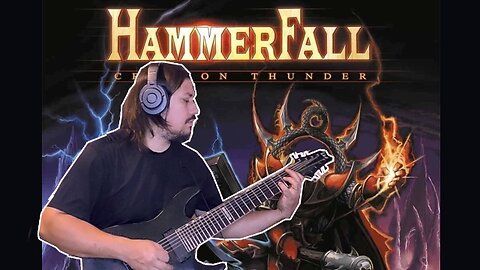 HAMMERFALL - Crimson Thunder (full guitar cover)