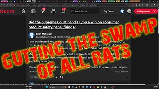 GUTTING THE SWAMP OF RATS
