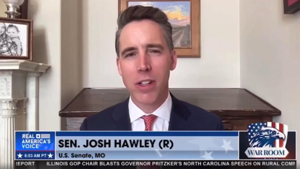 Hawley introduces bill to provide $600 tariff rebates to adults & children ~ Steve Bannon Interview 7/28/25