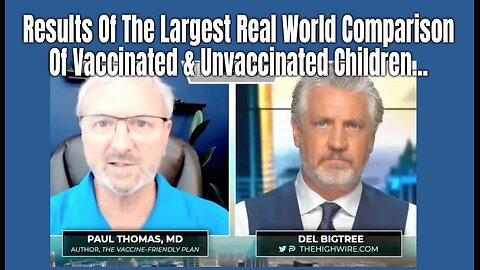 Results Of The Largest Real World Comparison Of Vaccinated & Unvaccinated Children...