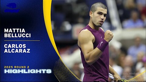 Mattia Bellucci vs. Carlos Alcaraz Highlights | 2025 US Open Round 2