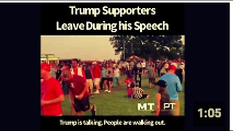 "Trump Supporters Leave Due to Focus on Jerusalem in Speech"