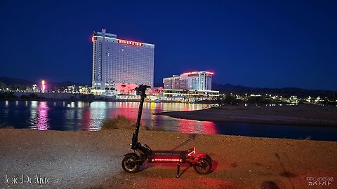 🛴💨💯🤙Electric Scooter Tour: Laughlin Nevada...Sunrise on the Strip 😎Hype Version