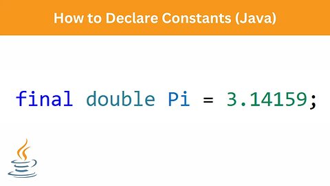 How to Declare Constants in Java | Java