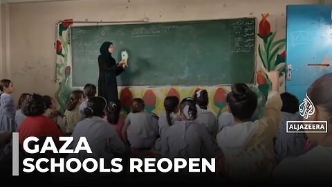 Restoring education in Gaza: Children return to makeshift classrooms