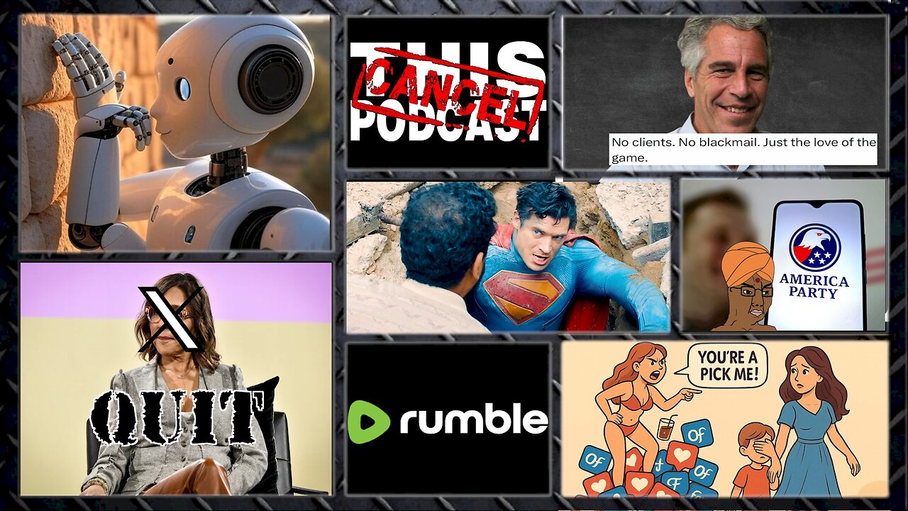 S06E33: Epstein, Elon's "American" Party, Linda hits "X," The Noticing of Grok & Superman Reviewed!