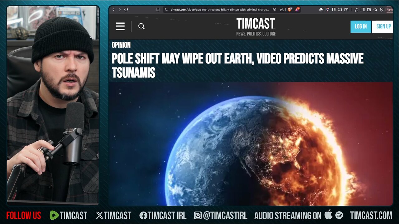 POLE SHIFT Could WIPE OUT Earth, Simulation Predicts MASSIVE Tsunamis | Tim Pool