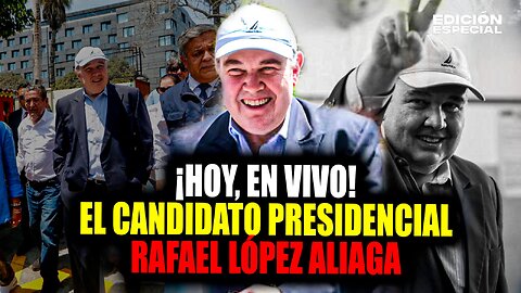 #EnVivo Hoy Rafael López Aliaga, candidato presidencial confirmado en las internas