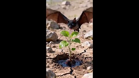 Bats water the mulberry sprout 😭 #ai​ #bats​ #mulberrytree​ #aistory​ #aivideo​ #popular​ #shorts​