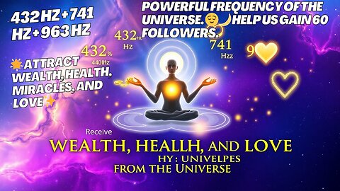 432 Hz + 741 Hz + 963 Hz 🌟 Attract Wealth, Health, Miracles, and Love ✨