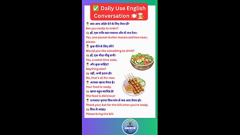 Daily Use English Conversation for spoken English #english #spokenenglish #shorts