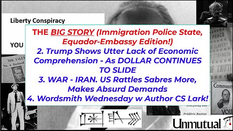 Liberty Conspiracy LIVE 1-28-26 ICE CRACKS, IRAN, Economy, Writing!