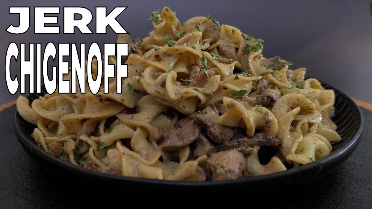 JERK CHIGENOFF | Jerk Chicken Stroganoff