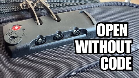 How To Easy Unlock Forgotten Suitcase Lock password