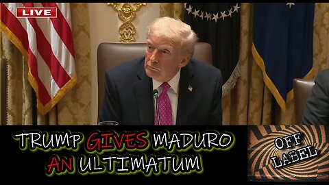 Trump Tells Maduro "Flee Venezuela Or Else"