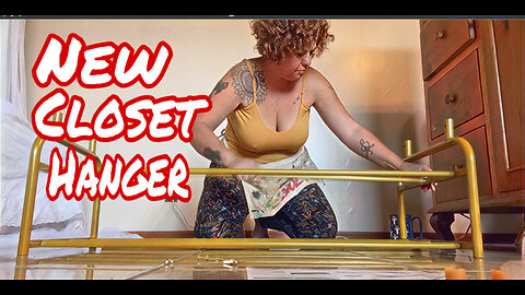 New Closet rack and Brick wall (bedroom Remodel)