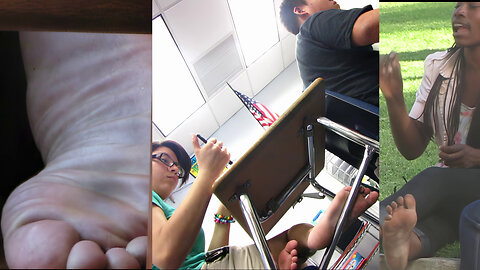 Latina and Ebony College Student Feet and Soles Triple Feature PREVIEW