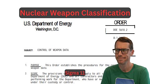 Sigma 11 - Critical Nuclear Weapons Classification
