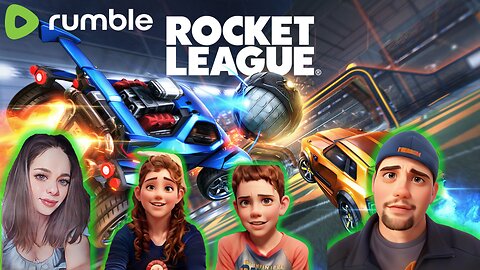 "Family Rocket Rumble: Wife, Daughter, Son & I Boostin' Bonds in Rocket League!"