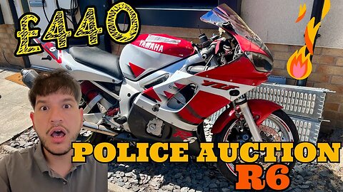 £440 STOLEN R6 from Police Auction – First Look & Repairs!