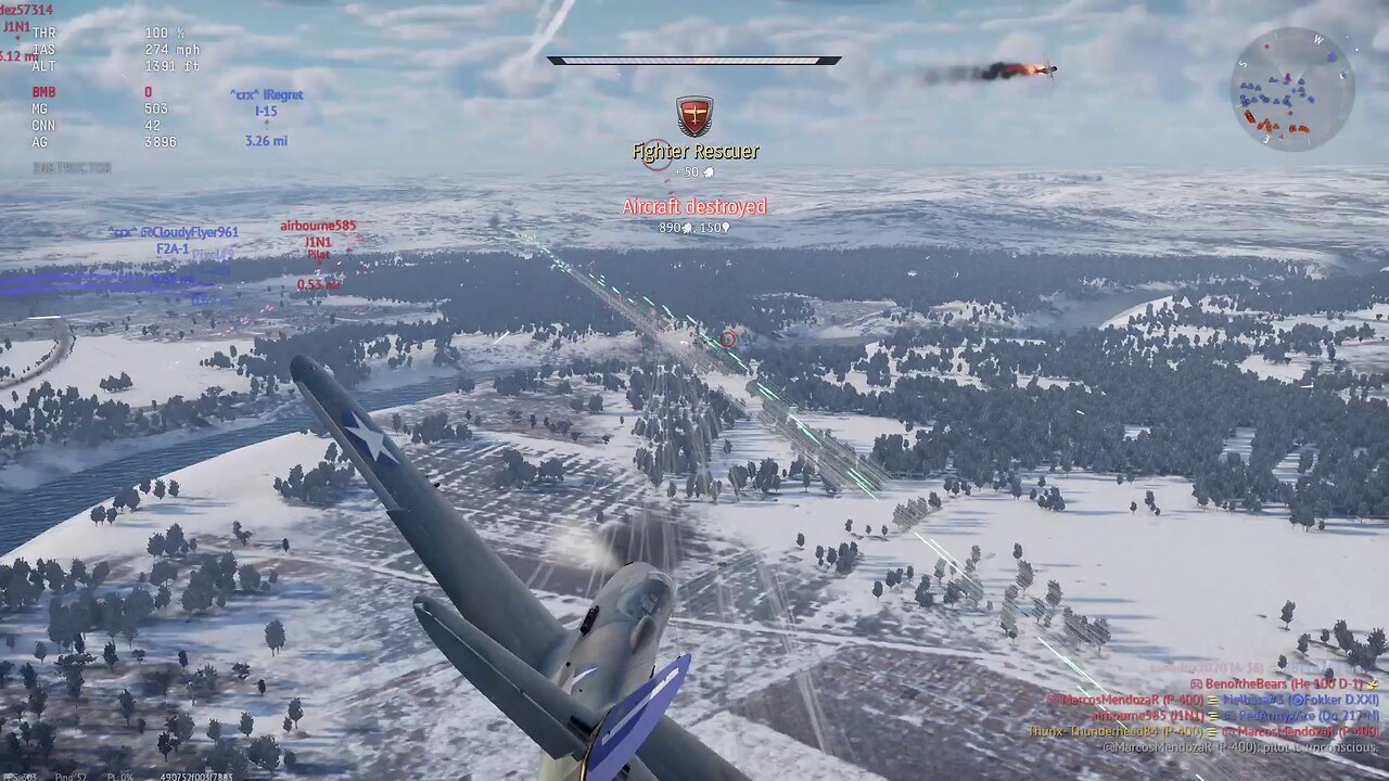 War Thunder - P-400 demonstration "Bulletproof" "Terror of the Skies"