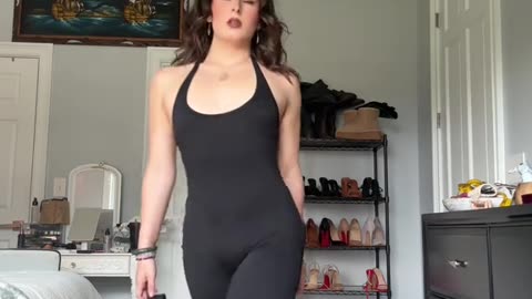 A model tgirl in home