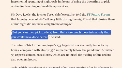 What happened to 24-hour supermarkets?