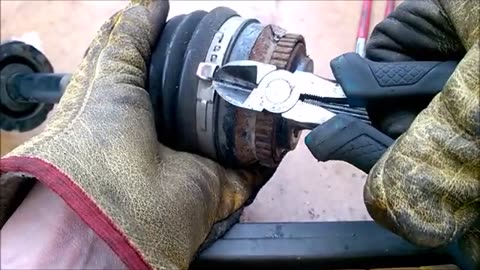Removing and installing CV joint clamps