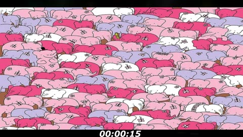 Elephants puzzle: Can you find a heart between this elephants? This one is easy!