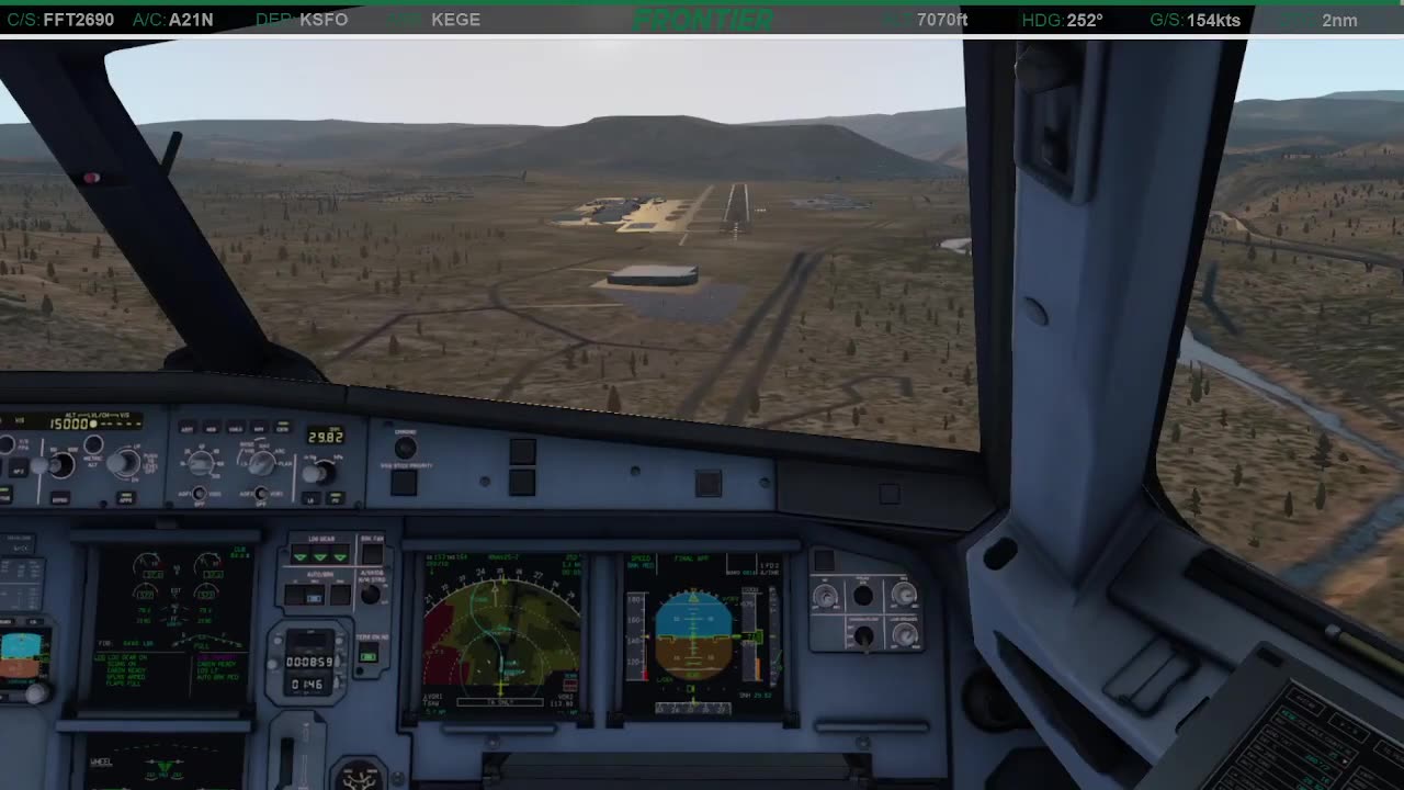 Landing in Eagle Co. (KEGE)