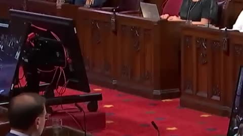 Shocking Video of a Canadian Senator COLLAPSING!