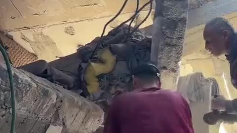 BREAKING Victims are being pulled from the rubble after an Israeli strike destroyed a home