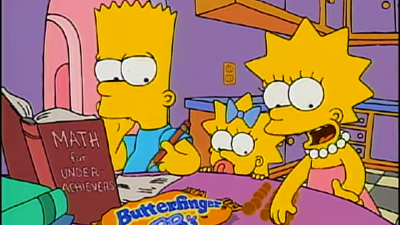 Simpsons - commercial for Butterfinger BB's - 1992