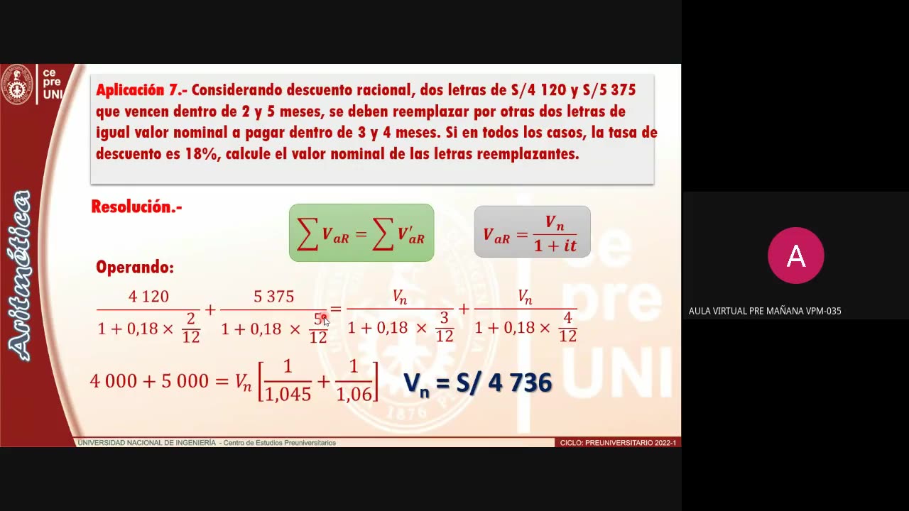 CEPRE UNI 2022 - 1 | Semana 05 | Aritmética S1