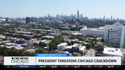 President Trump threatens Chicago crime crackdown with federal troops