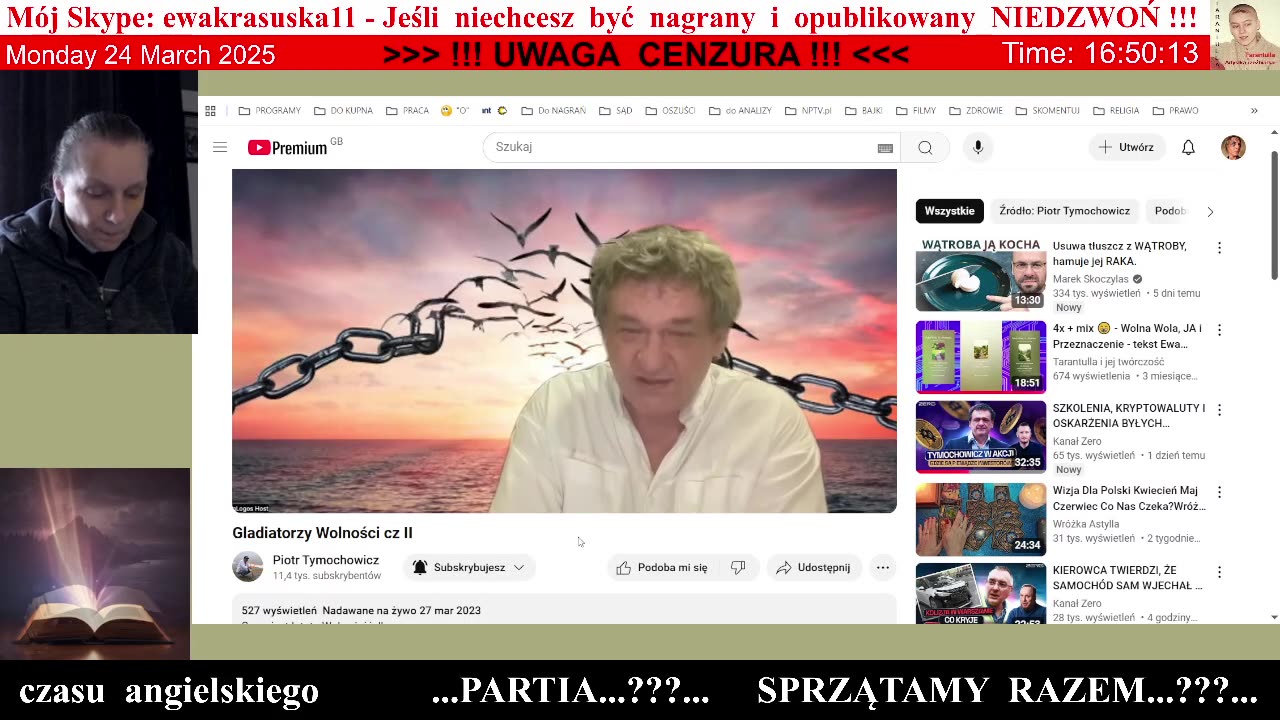 5037 - Piotr Tymochowicz Wolność Słowa i Wolność Rynku też mają swoje granice 👮♀️ - 24.03.2025