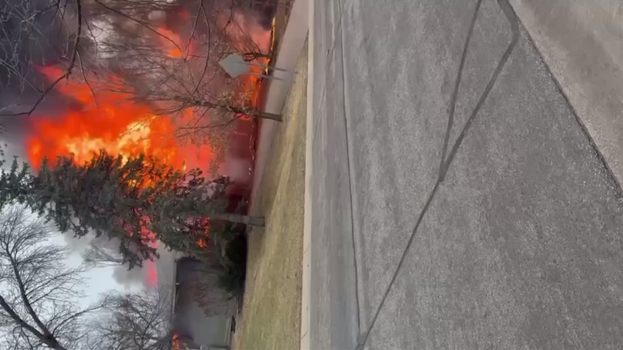 Home engulfed in flames after plane crash in Brooklyn Park MN