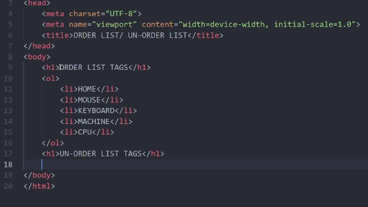 Ordered vs unordered list in HTML🧠Beginner web Dev Guide