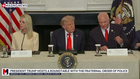 🇺🇸 President Trump Hosts a Roundtable with The Fraternal Order of Police at The White House [LIVE]