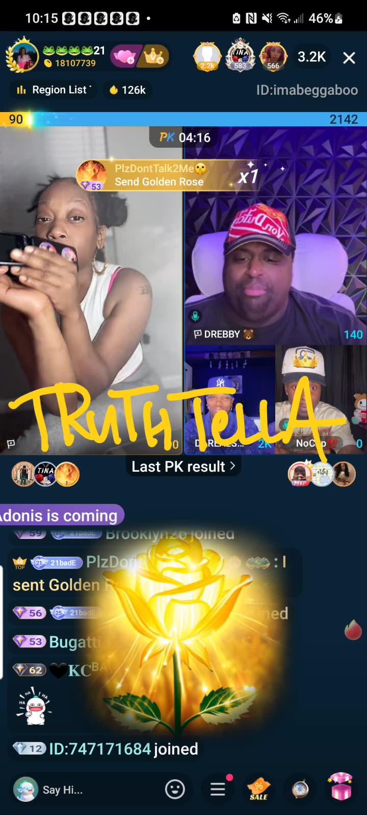 21BADBITCH SATURDAY NIGHT SOLO LINES DREBABY THEN JOINS TEAM PK WITH DAREALSUPABIHH