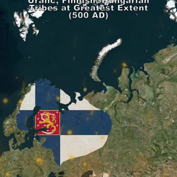 Uralic, Finnish, Hungarian Tribes at Greatest Extent (500 AD) vs After World War II (1945 AD)