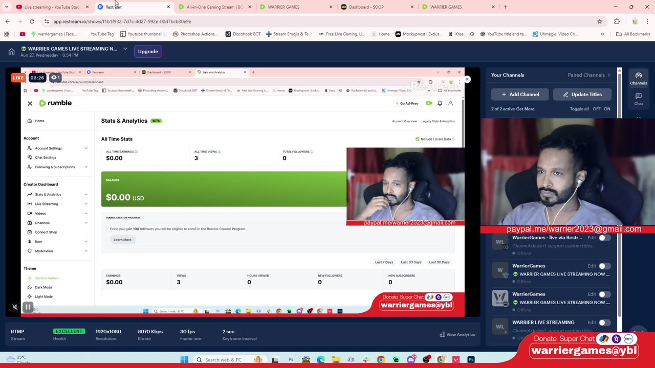 👽 WARRIER GAMES LIVE STREAMING NOW 👽