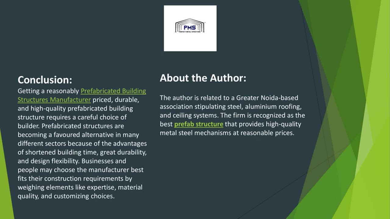 Choosing the Right Prefabricated Building Structures Manufacturer: Key Benefits and Considerations
