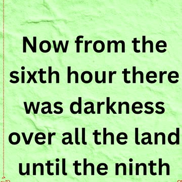"Darkness Over the Land" Matthew 27:45 #shorts #youtube #ytshorts #jesus #views #youtubeshorts #yt